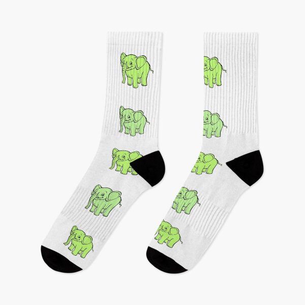 Item preview, green elephants designed and sold by KacperStore.