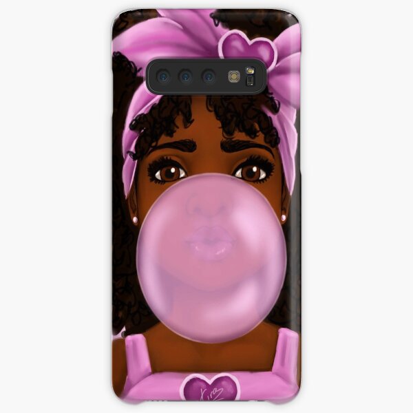 Bubble Gum- Little Black Girl Portrait Samsung Galaxy Snap Case