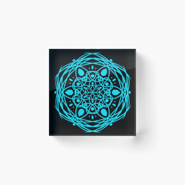 Item preview, Neon Mandala Blue designed and sold by CatellaArs.