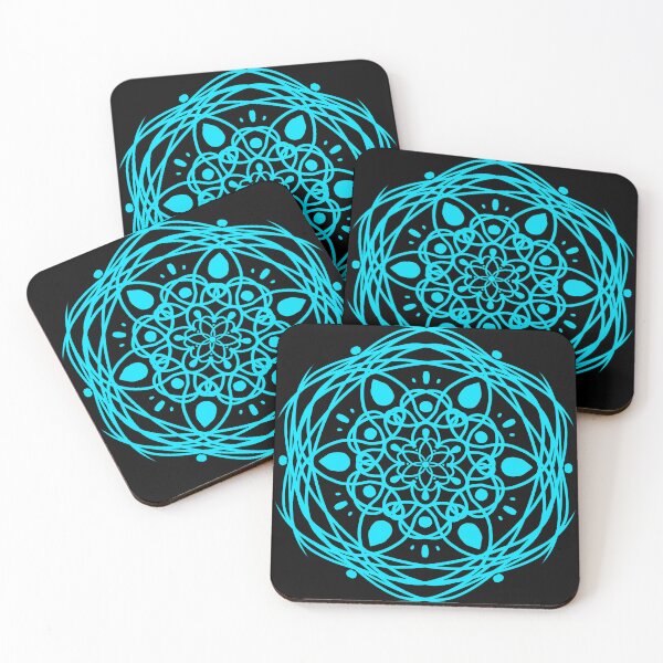 Item preview, Neon Mandala Blue designed and sold by CatellaArs.