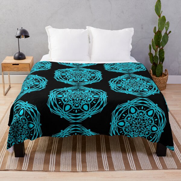 Item preview, Neon Mandala Blue designed and sold by CatellaArs.