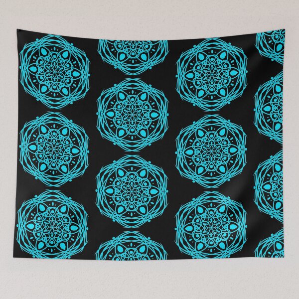 Item preview, Neon Mandala Blue designed and sold by CatellaArs.