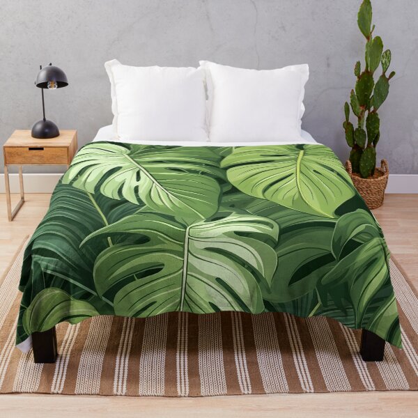Item preview, Luxuriant Tropical Leaves Print designed and sold by imaginariumlab.