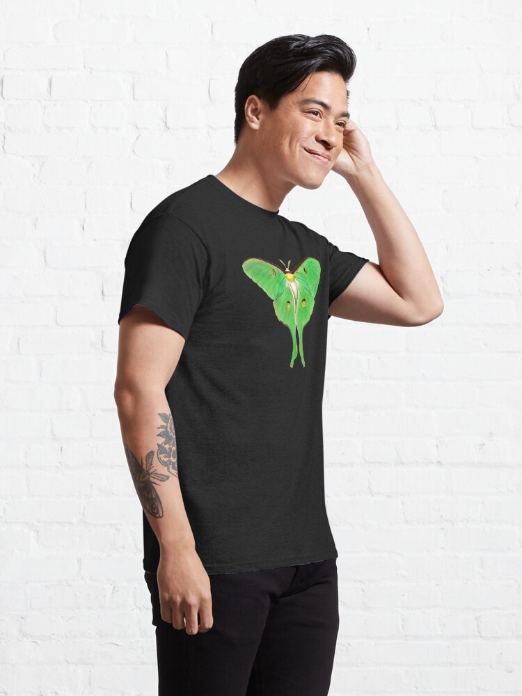 Classic T-Shirt, Luna Moth designed and sold by heartsake