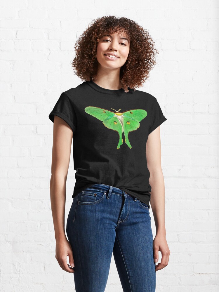 Thumbnail 4 of 7, Classic T-Shirt, Luna Moth designed and sold by heartsake.