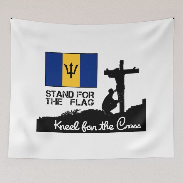 Item preview, Stand For The Barbadian Flag Kneel For The Cross designed and sold by JonathanR1994.