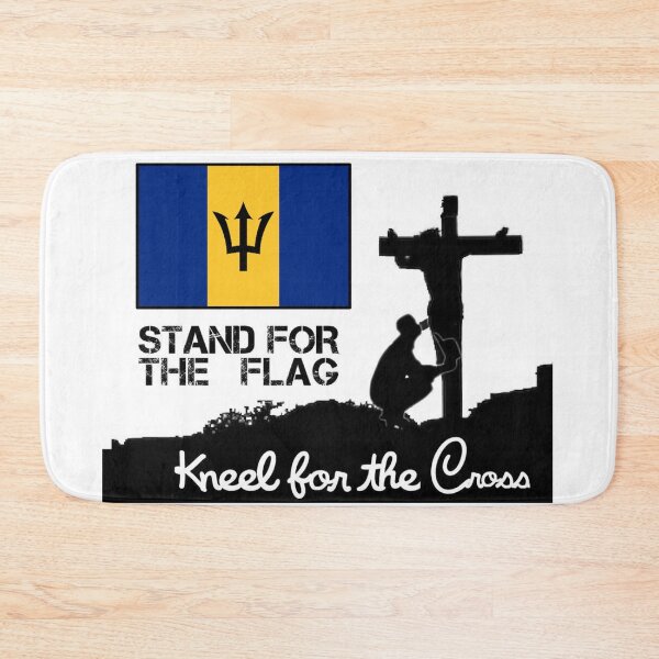 Item preview, Stand para la bandera de Barbados Arrodillarse para la cruz designed and sold by JonathanR1994.