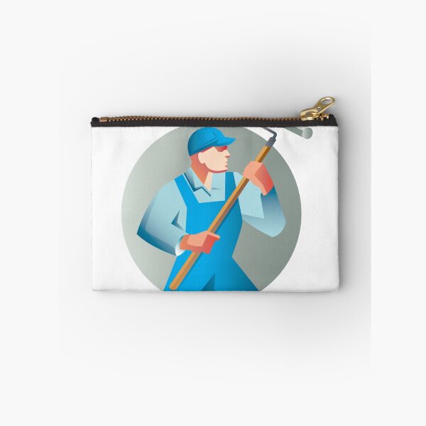 Item preview, House Painter Holding Paint Roller Circle Retro designed and sold by patrimonio.