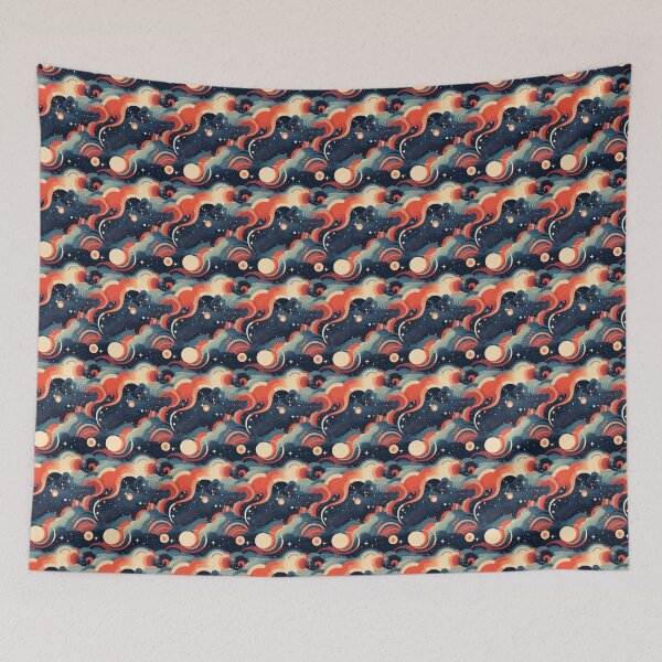 Item preview, Ethereal Enigma - Surreal Garden Dreamscape Seamless Pattern- N 76 designed and sold by Moisky Patterns.