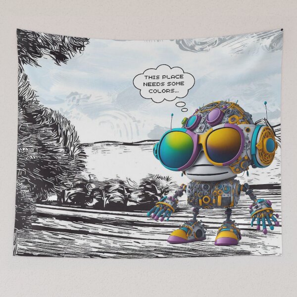 Item preview, Colorful robot designed and sold by SnapMood.