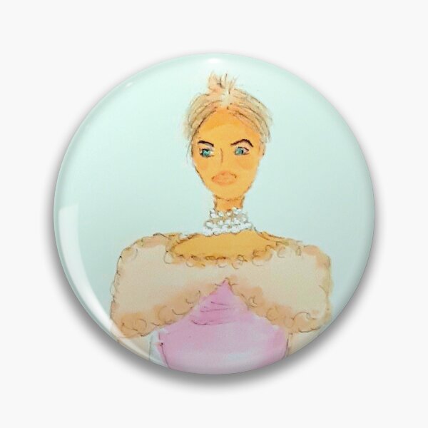 Item preview, Fashion Illustration Pink Dress and Pearls designed and sold by lilysuzy.
