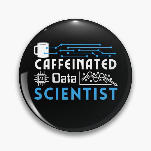 Item preview, Data Scientist AI Regression | Blue White Font designed and sold by FocusChillax.