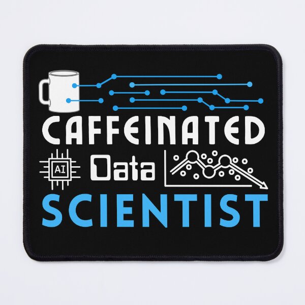 Item preview, Data Scientist AI Regression | Blue White Font designed and sold by FocusChillax.