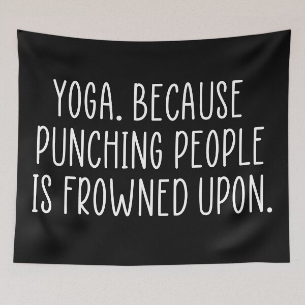 Item preview, Yoga funny quote designed and sold by Ashtreemeadow.