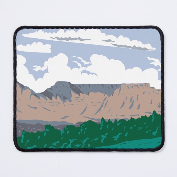 Item preview, Table Mountain National Park in Cape Town South Africa WPA Art Deco Poster  designed and sold by patrimonio.