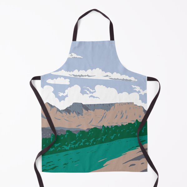 Item preview, Table Mountain National Park in Cape Town South Africa WPA Art Deco Poster designed and sold by patrimonio.