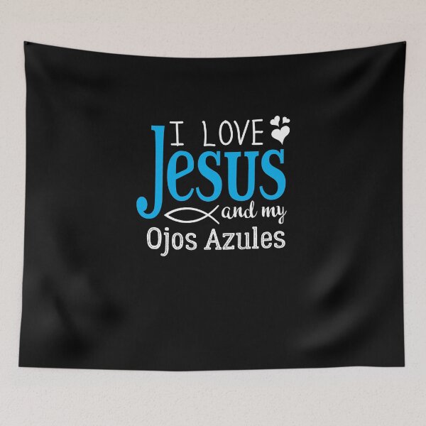 Item preview, I Love Jesus, And My Ojos Azules designed and sold by theredteacup.
