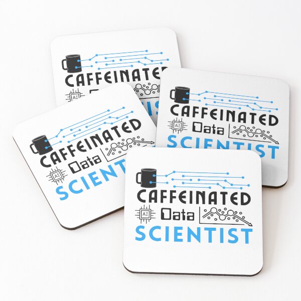 Item preview, Data Scientist AI Regression | Blue Black Font designed and sold by FocusChillax.