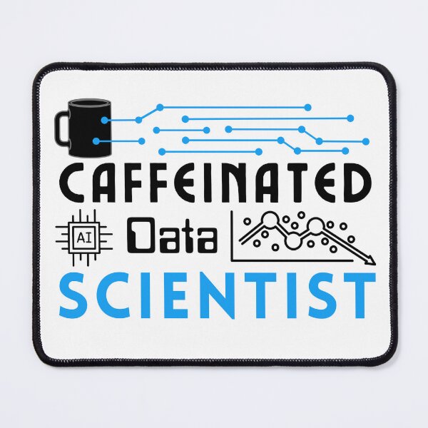 Item preview, Data Scientist AI Regression | Blue Black Font designed and sold by FocusChillax.