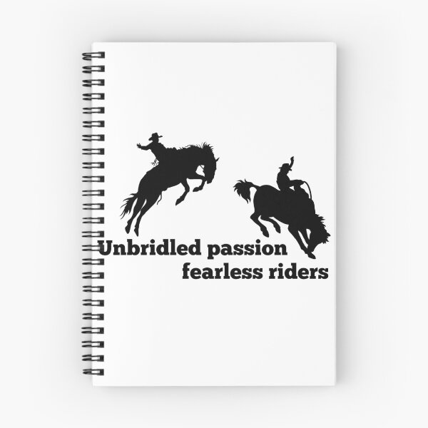 Item preview, Unbridled passion fearless riders western designed and sold by DestinyPrint.