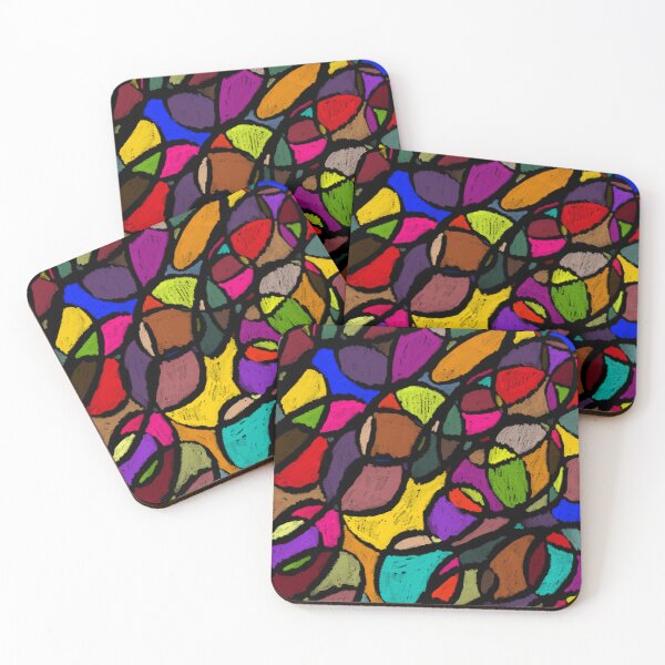 Item preview, Oil Pastel Abstract Brush Strokes Impressionism Colorful Artsy designed and sold by hopecope.