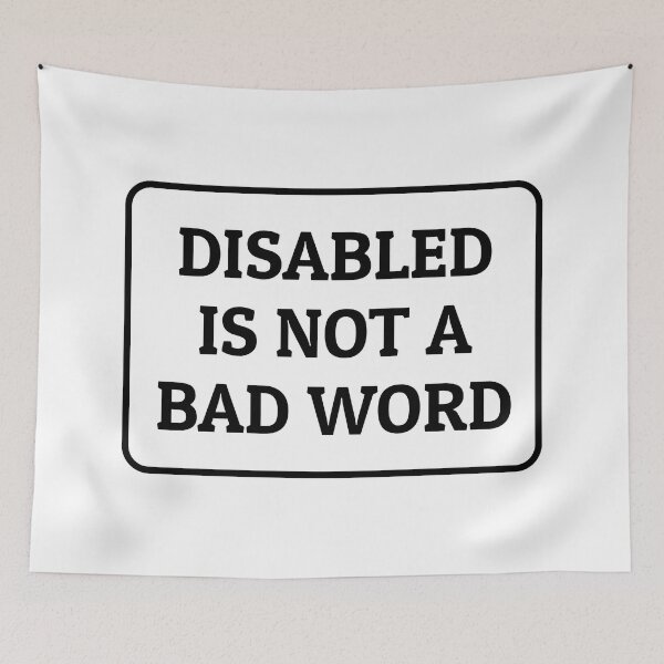 Item preview, Disabled Is Not A Bad Word   designed and sold by Inspirationmotivation.