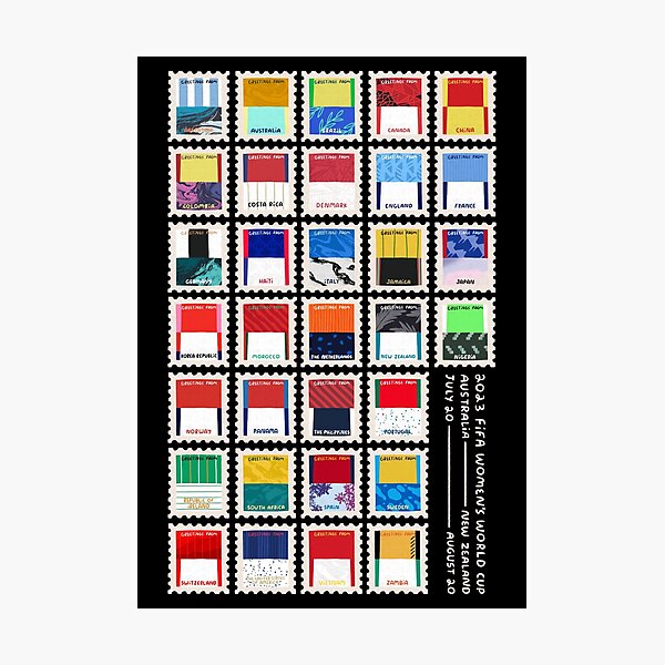 Item preview, women’s world cup stamps designed and sold by doodles fc.
