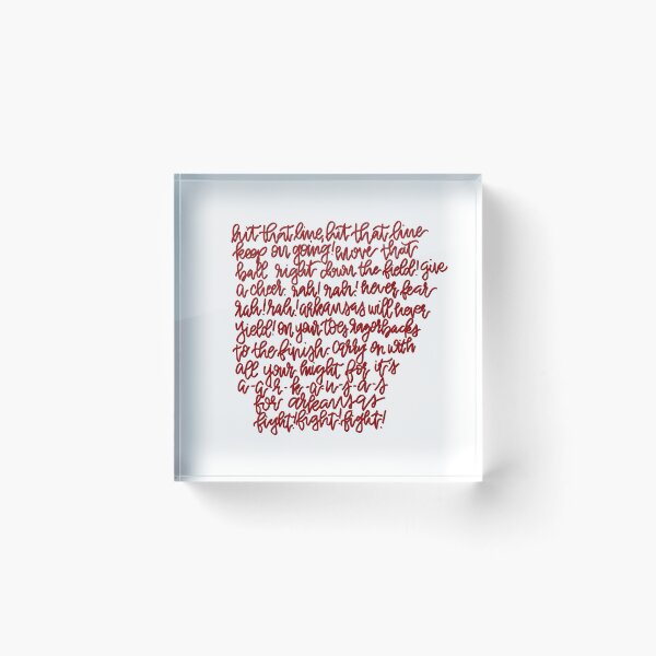 Item preview, Arkansas Fight Song, WPS, Go Hogs, Arkansas Football, Arkansas Baseball, Arkansas Basketball  designed and sold by Clancy Rodgers.