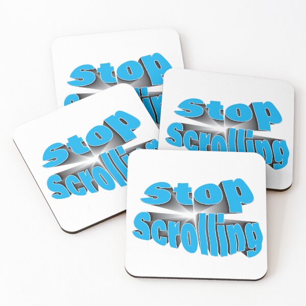 Item preview, Stop Scrolling designed and sold by Art Dila Studio.