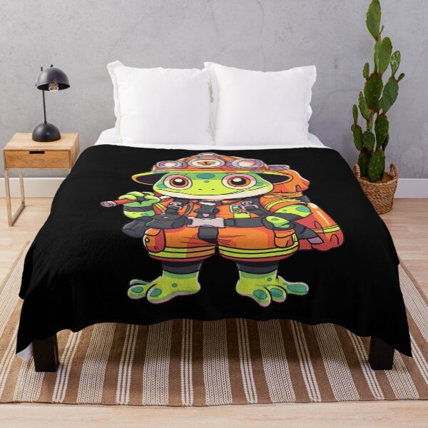 Item preview, Adorable Frog Firefighter - Unique Animal-Themed Design designed and sold by Zandalus.