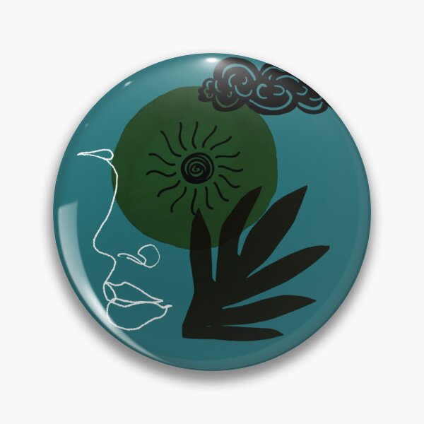 Item preview, Surreal Black Green Sun Composition designed and sold by DeevaValli.