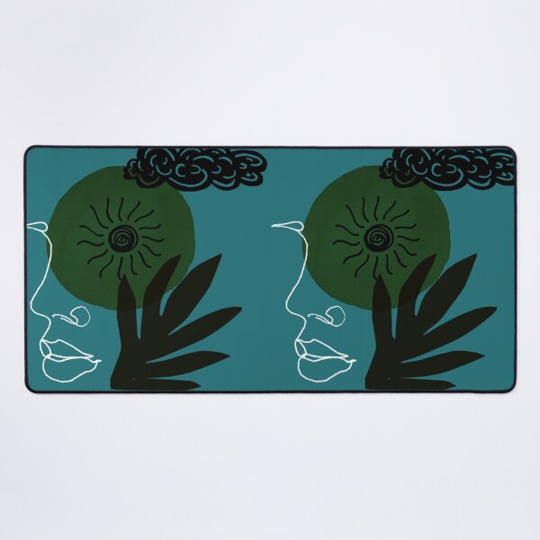 Item preview, Surreal Black Green Sun Composition designed and sold by DeevaValli.