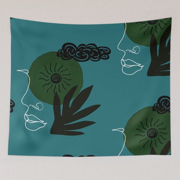 Item preview, Surreal Black Green Sun Composition designed and sold by DeevaValli.