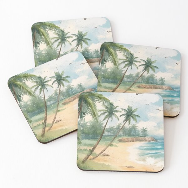 Item preview, Free Brushwork Art: Watercolor Seascape with Birds designed and sold by Brand Uno Studio.