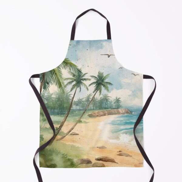 Item preview, Free Brushwork Art: Watercolor Seascape with Birds designed and sold by Brand Uno Studio.