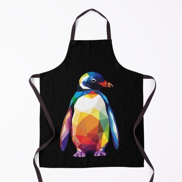 Artikelvorschau, Polygonaler Regenbogenpinguin - farbenfrohes abstraktes Kunstdesign entworfen und verkauft von Zandalus.
