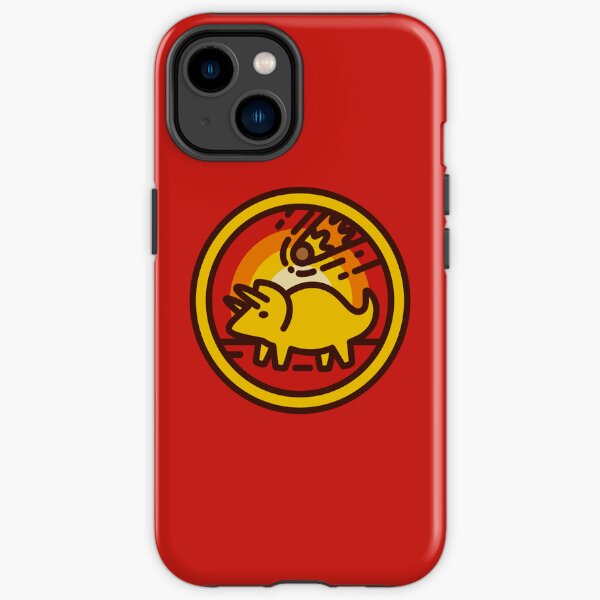 Kopie von Triceratops Oh-oh (red) iPhone Robuste Hülle