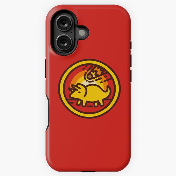 Kopie von Triceratops Oh-oh (red) iPhone Robuste Hülle