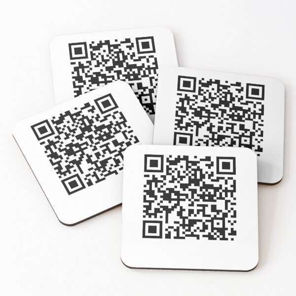 Item preview, RİCKROLL QR code sticker designed and sold by DeluxBee.