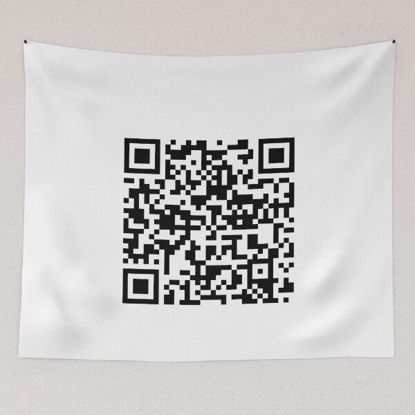 Item preview, RİCKROLL QR code sticker designed and sold by DeluxBee.
