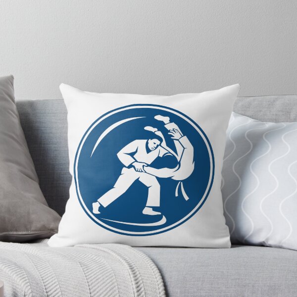 Item preview, Judo Combatants Throw Circle Icon designed and sold by patrimonio.