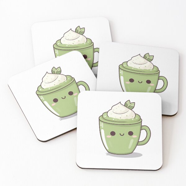 Item preview, Happy Matcha Latte designed and sold by vintageteahouse.