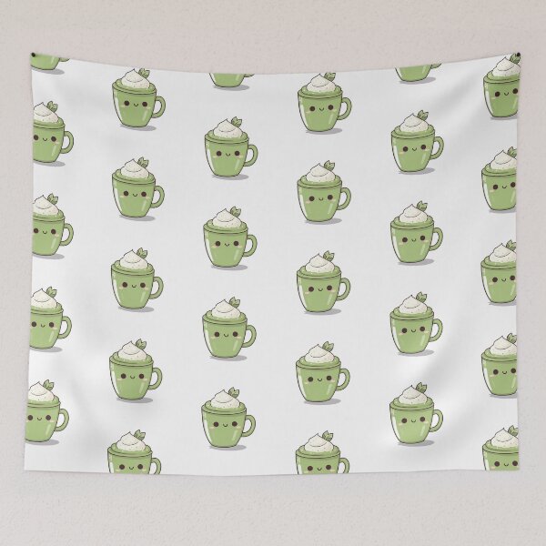 Item preview, Happy Matcha Latte designed and sold by vintageteahouse.