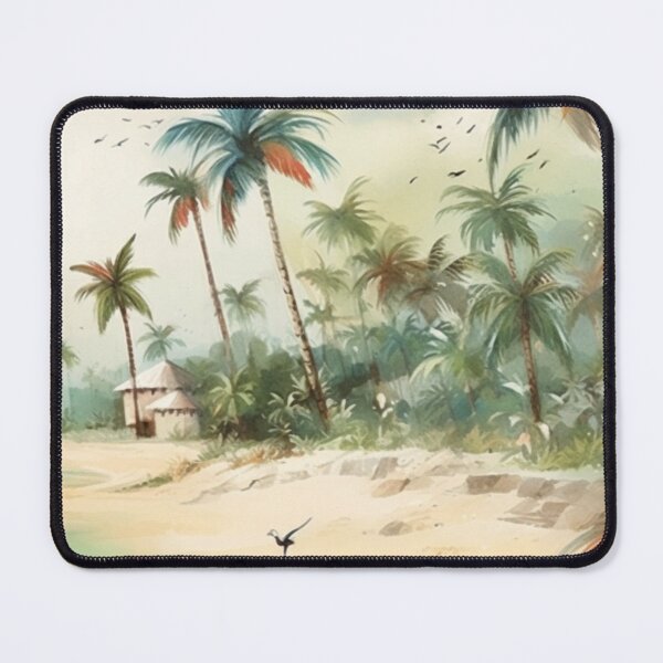 Item preview, Pictorial Dream: Watercolor Airbrush of Rustic Tropical Beach designed and sold by Brand Uno Studio.