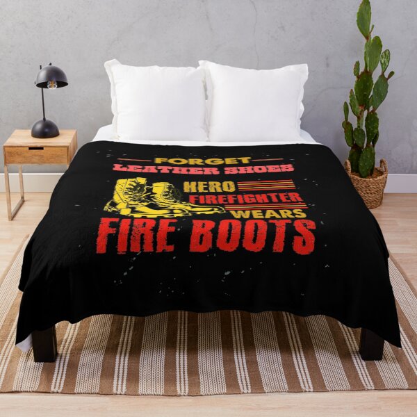 Item preview, Forget Leather Shoes Hero Firefighter Wears Fire Boots designed and sold by netfires.