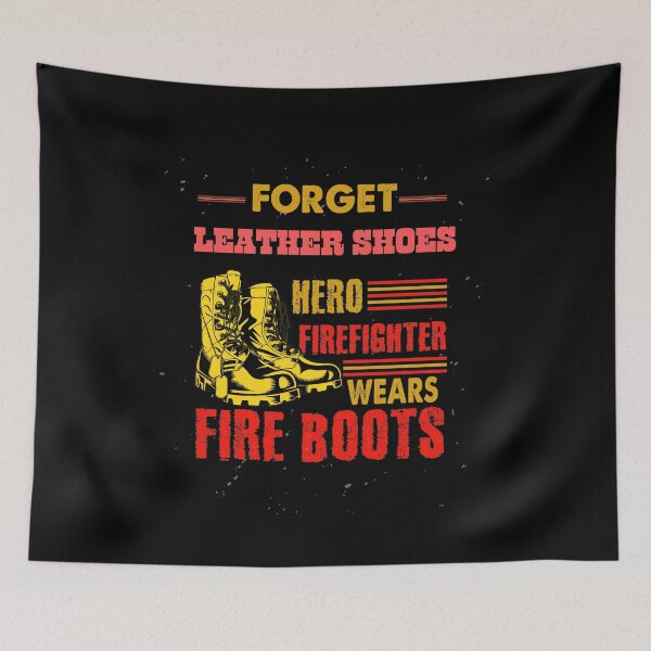 Item preview, Forget Leather Shoes Hero Firefighter Wears Fire Boots designed and sold by netfires.