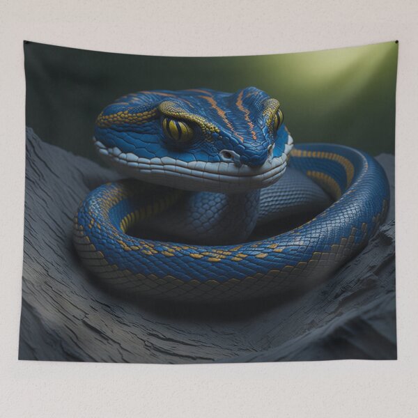 Item preview, Zoa blue snake designed and sold by Zoa220.