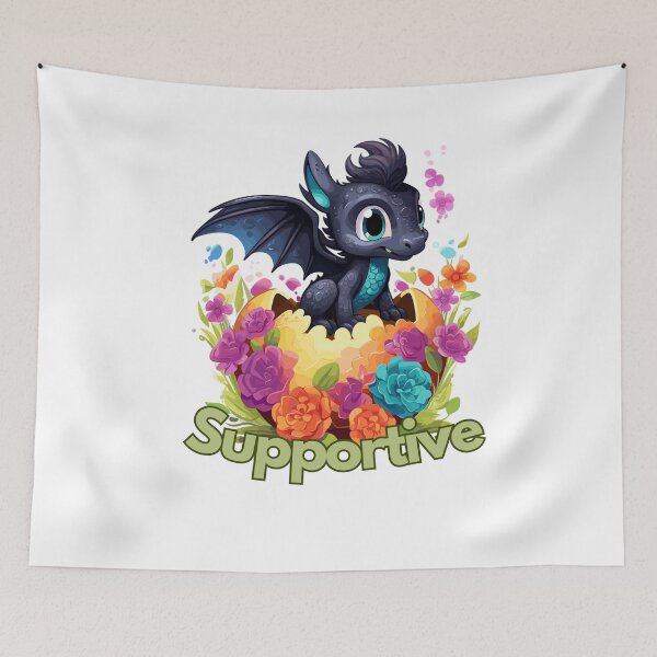 Item preview, Supportive Dragon designed and sold by CozyCanvasCrew.