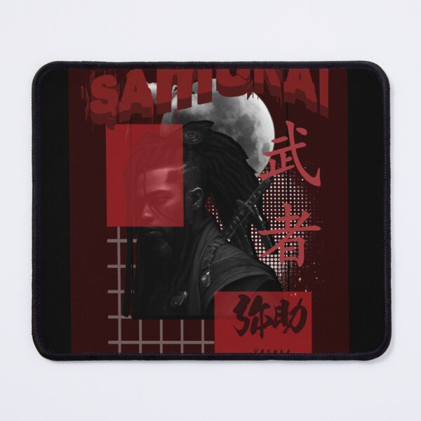 Item preview, Bold Graphic Samurai Art in Dark Crimson Palette designed and sold by Brand Uno Studio.