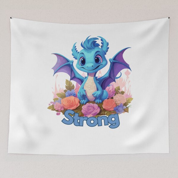 Artikelvorschau, Strong Dragon entworfen und verkauft von CozyCanvasCrew.